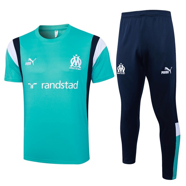 Thailand Trikot Marseille Conjunto Completo 2024 Blau